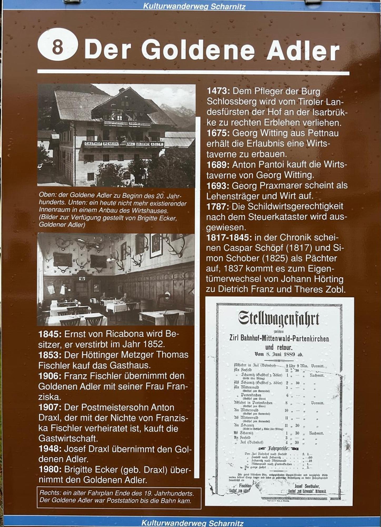 Bed and breakfast Goldener Adler Scharnitz
